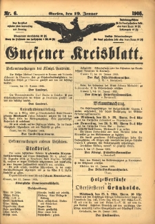 Gnesener Kreisblatt 1905.01.19 Nr6