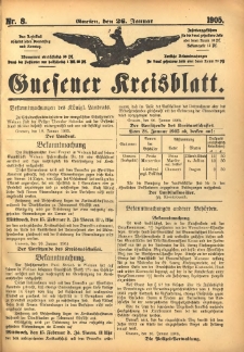 Gnesener Kreisblatt 1905.01.26 Nr8