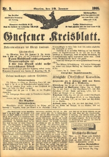 Gnesener Kreisblatt 1905.01.29 Nr9