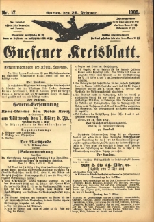 Gnesener Kreisblatt 1905.02.26 Nr17