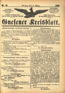 Gnesener Kreisblatt 1905.03.05 Nr19