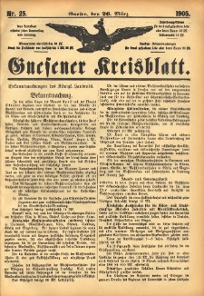 Gnesener Kreisblatt 1905.03.26 Nr25