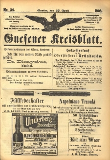 Gnesener Kreisblatt 1905.04.27 Nr34