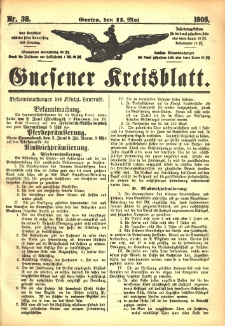 Gnesener Kreisblatt 1905.05.11 Nr38