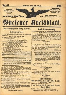 Gnesener Kreisblatt 1905.05.28 Nr43