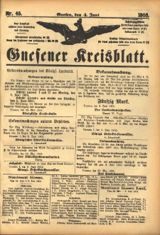 Gnesener Kreisblatt 1905.06.04 Nr45