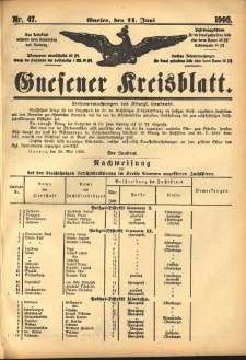 Gnesener Kreisblatt 1905.06.11 Nr47