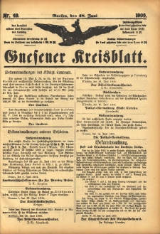 Gnesener Kreisblatt 1905.06.18 Nr49