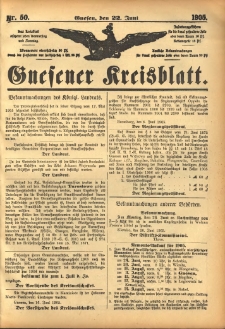 Gnesener Kreisblatt 1905.06.22 Nr50