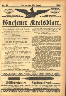 Gnesener Kreisblatt 1905.08.10 Nr64