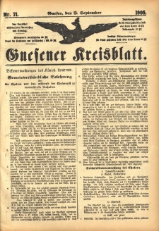 Gnesener Kreisblatt 1905.09.03 Nr71