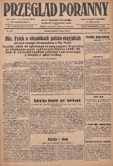 Przegląd Poranny: pismo niezależne i bezpartyjne 1927.07.08 R.7 Nr151