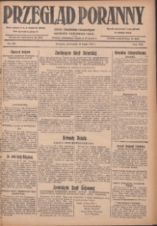 Przegląd Poranny: pismo niezależne i bezpartyjne 1927.07.14 R.7 Nr156