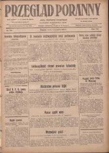 Przegląd Poranny: pismo niezależne i bezpartyjne 1927.08.03 R.7 Nr173