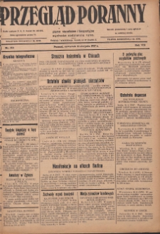 Przegląd Poranny: pismo niezależne i bezpartyjne 1927.08.11 R.7 Nr180