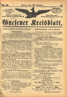 Gnesener Kreisblatt 1905.10.22 Nr85