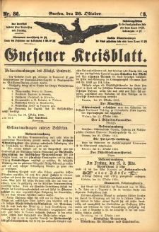 Gnesener Kreisblatt 1905.10.26 Nr86