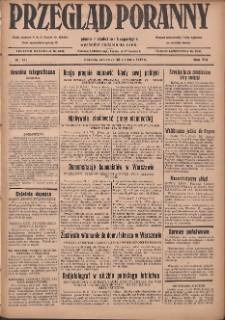 Przegląd Poranny: pismo niezależne i bezpartyjne 1927.08.25 R.7 Nr191