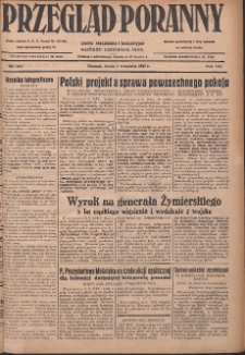 Przegląd Poranny: pismo niezależne i bezpartyjne 1927.09.07 R.7 Nr202