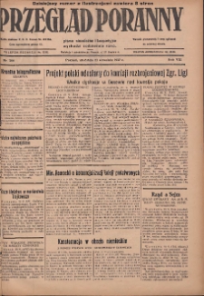 Przegląd Poranny: pismo niezależne i bezpartyjne 1927.09.11 R.7 Nr206