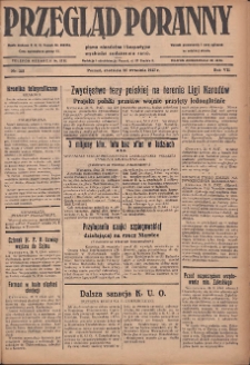 Przegląd Poranny: pismo niezależne i bezpartyjne 1927.09.25 R.7 Nr218