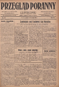 Przegląd Poranny: pismo niezależne i bezpartyjne 1927.09.28 R.7 Nr220
