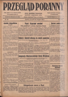 Przegląd Poranny: pismo niezależne i bezpartyjne 1927.09.29 R.7 Nr221