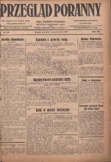 Przegląd Poranny: pismo niezależne i bezpartyjne 1927.10.02 R.7 Nr224