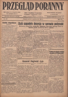 Przegląd Poranny: pismo niezależne i bezpartyjne 1927.10.08 R.7 Nr229