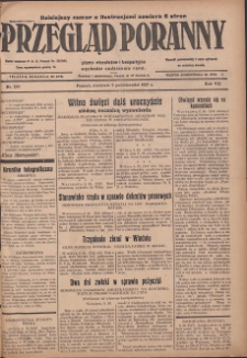 Przegląd Poranny: pismo niezależne i bezpartyjne 1927.10.09 R.7 Nr230