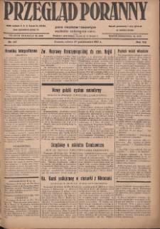 Przegląd Poranny: pismo niezależne i bezpartyjne 1927.10.29 R.7 Nr247