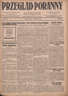 Przegląd Poranny: pismo niezależne i bezpartyjne 1927.11.04 R.7 Nr251