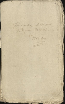 Sprawy sądowe z pocz. w. 19 Budiagenów z Wejhertami, Czackimi i Rembowskimi, Obińskiego z Butiagenami [...] inwentarze dóbr z w. 18. Vol. 2