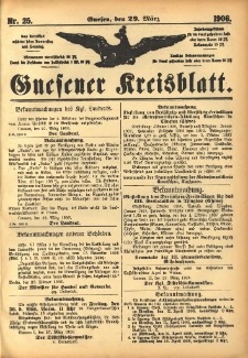 Gnesener Kreisblatt 1906.03.29 Nr25