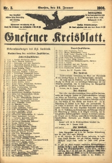 Gnesener Kreisblatt 1906.01.11 Nr3