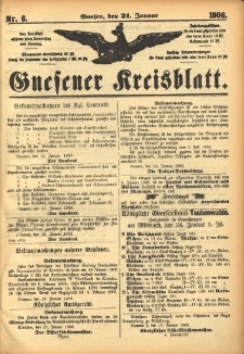 Gnesener Kreisblatt 1906.01.21 Nr6