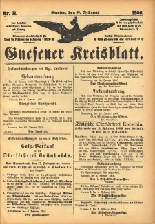 Gnesener Kreisblatt 1906.02.08 Nr11