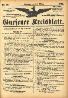 Gnesener Kreisblatt 1906.03.11 Nr20