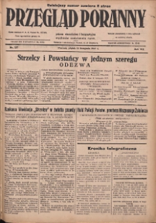 Przegląd Poranny: pismo niezależne i bezpartyjne 1927.11.11 R.7 Nr257