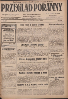 Przegląd Poranny: pismo niezależne i bezpartyjne 1927.11.13 R.7 Nr259