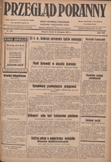 Przegląd Poranny: pismo niezależne i bezpartyjne 1927.11.16 R.7 Nr261