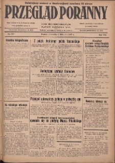 Przegląd Poranny: pismo niezależne i bezpartyjne 1927.11.20 R.7 Nr265