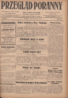 Przegląd Poranny: pismo niezależne i bezpartyjne 1927.11.26 R.7 Nr270