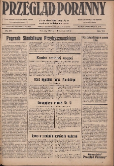 Przegląd Poranny: pismo niezależne i bezpartyjne 1927.11.29 R.7 Nr272