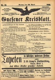 Gnesener Kreisblatt 1906.04.26 Nr33