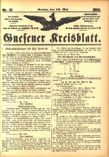 Gnesener Kreisblatt 1906.05.10 Nr37