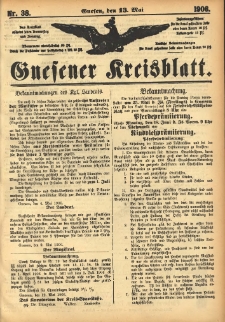 Gnesener Kreisblatt 1906.05.13 Nr38