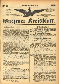 Gnesener Kreisblatt 1906.05.24 Nr41
