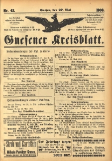 Gnesener Kreisblatt 1906.05.27 Nr42