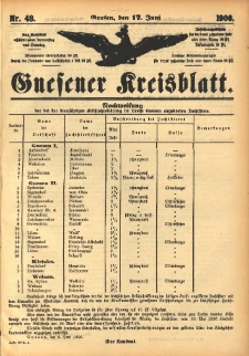 Gnesener Kreisblatt 1906.06.17 Nr48